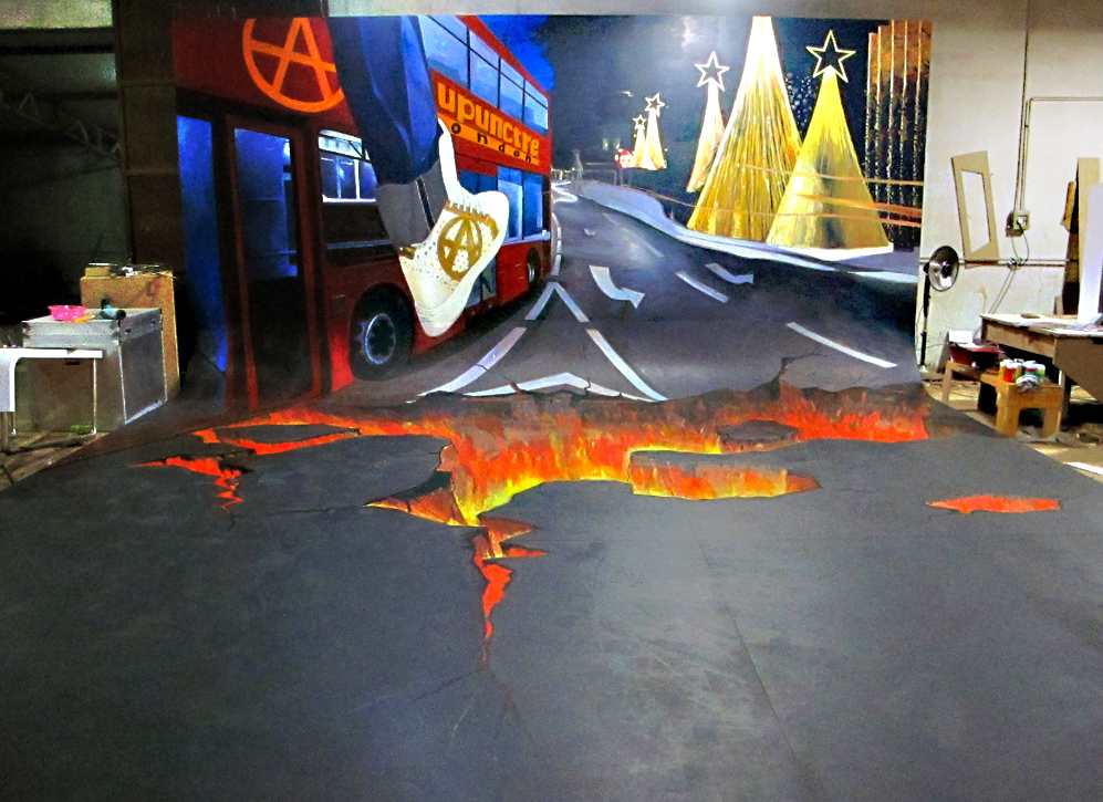 古典抽象古建筑动漫画